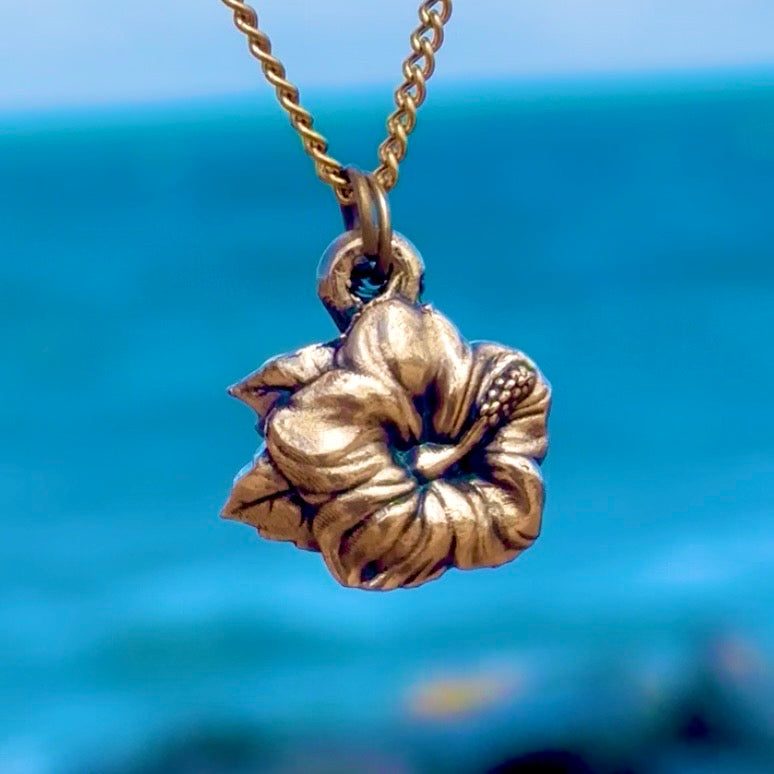 Flor de Maga, Bronze Pendant, $30
