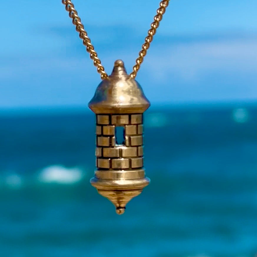 Garita, Bronze Pendant, $30
