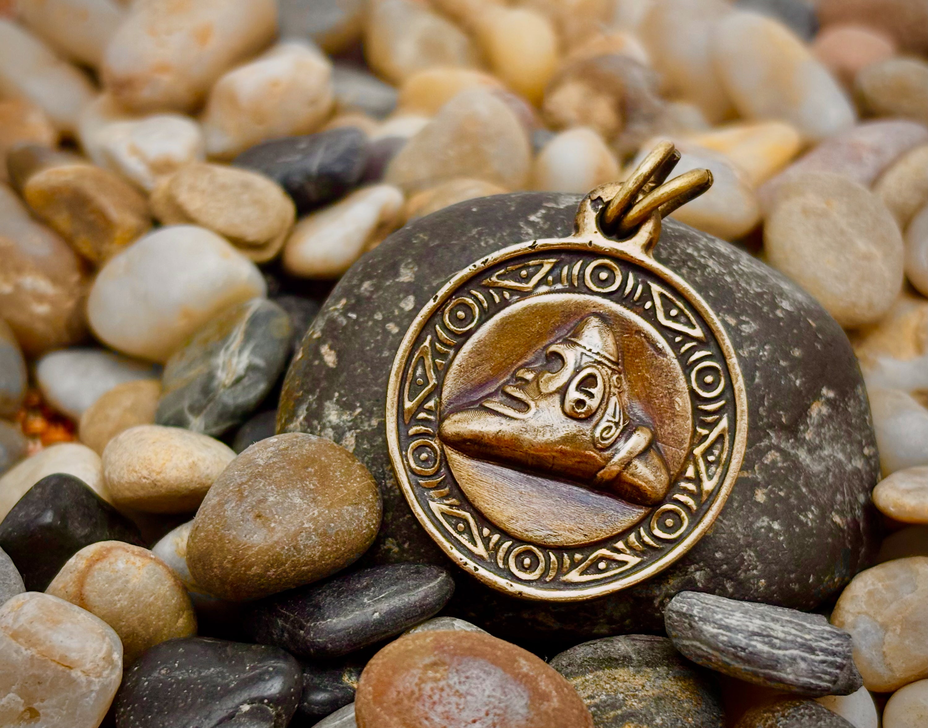 Cemi, Bronze pendant, $30