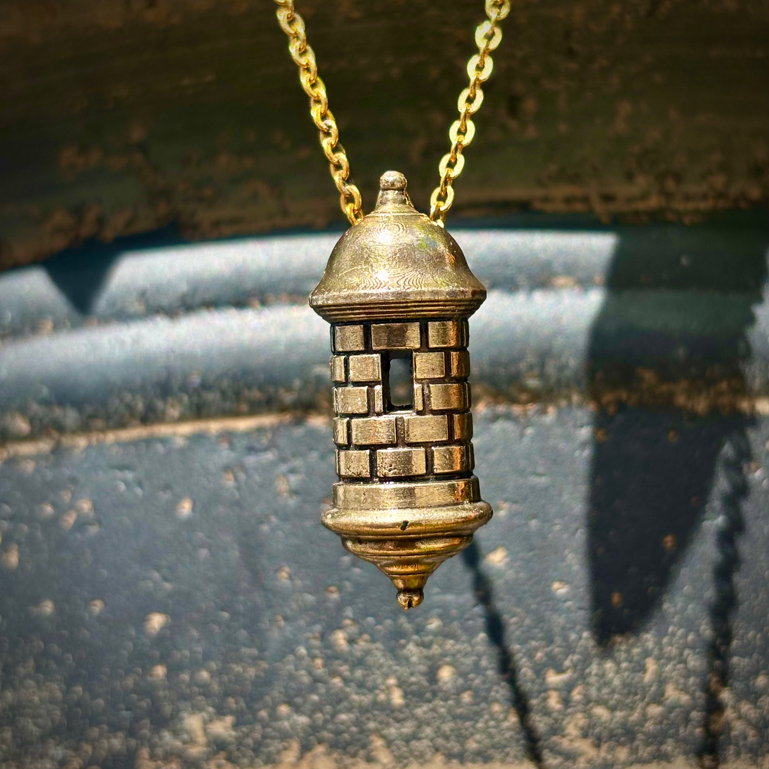 Garita, Bronze Pendant, $30